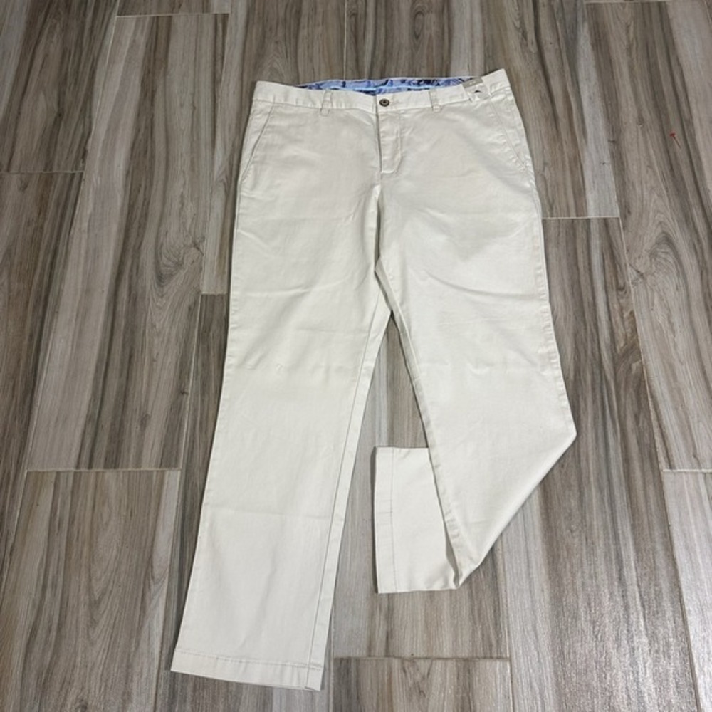 NWT Tommy Bahama Mens 36x30 Cotton Tencel Blend Chino‎ Pants Flat Front Casual